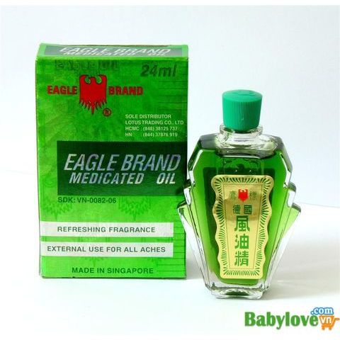 Dầu Gió Con Ó - Dầu Xanh Eagle Brand Xách Tay Từ Mỹ 